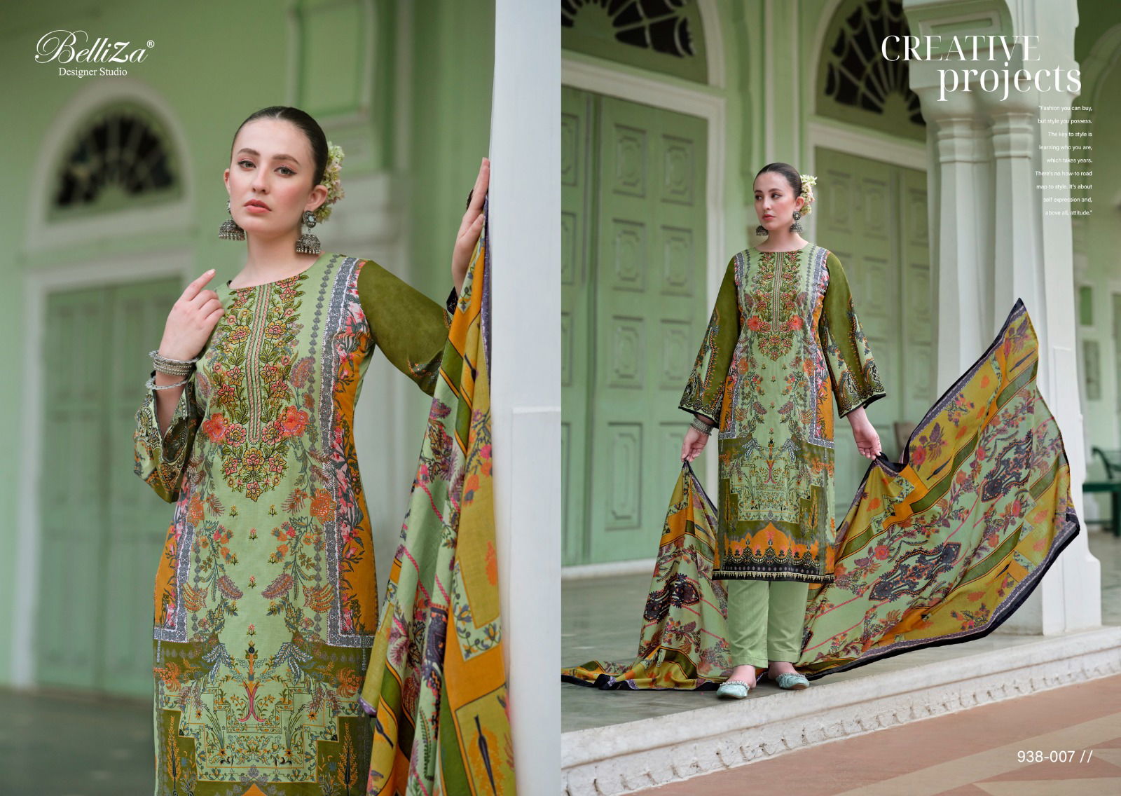 Naira Vol 60 By Belliza Printed Cotton Dress Material Wholesale Clothing Distributors In India
